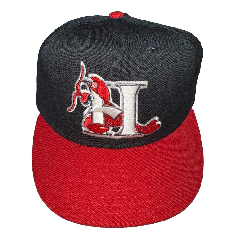 Vintage 90s Hickory Crawdads White Sox MilB Pro Line Pro Model FItted Hat 6 5/8